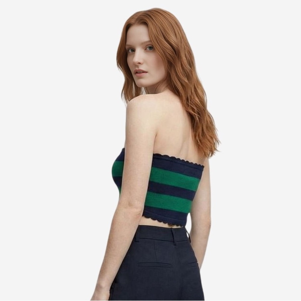 Anthropologie Mandy Striped Strapless Top - Picture 4 of 12